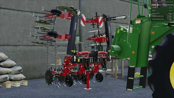 Razol Row Crop Cultivator 6 Rows V1.00 FS19