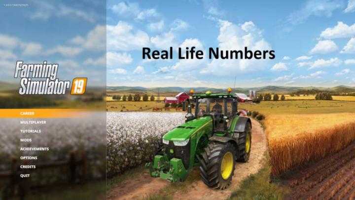 FS19 – Reallifenumbers Us Heartland V1.2.3.8