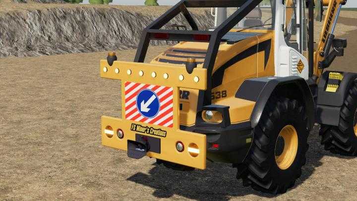 FS19 – Rear Warning Sign For Wheel Loaders V1