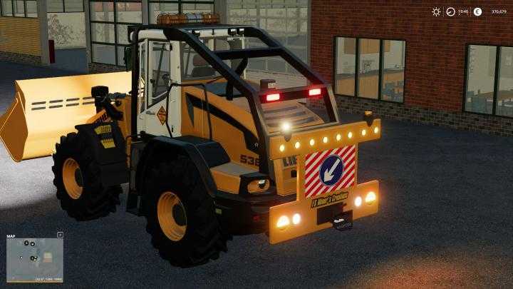 FS19 – Rear Warning Sign For Wheel Loaders V1