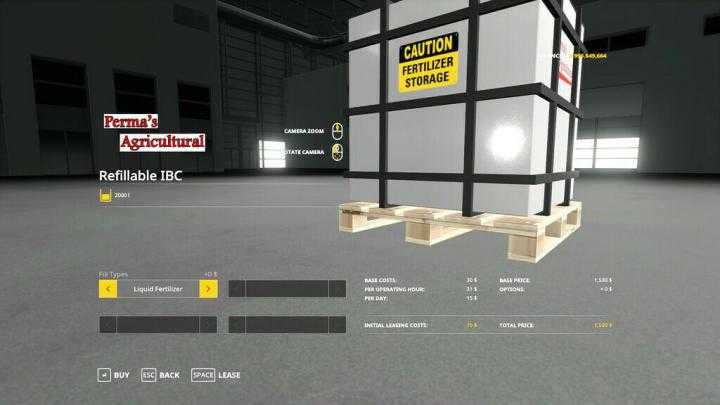 FS19 – Refillable Ibc Tank V1.1