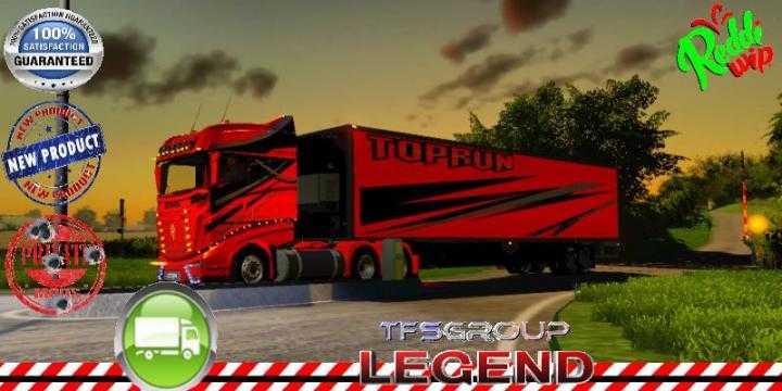 FS19 – Refrigerated Trailer Toprun V1.5