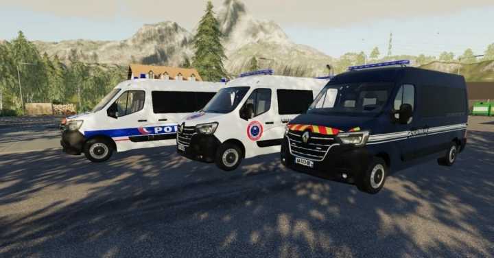 Renault Master 4 Gendarme / Penitentiary / Police V1.0 FS19