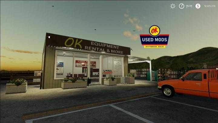 FS19 – Rental Yard And U-Haul- Farm Shop V1