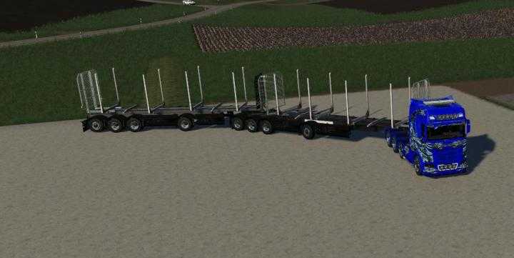 FS19 – Roadtrain Logs V1.7