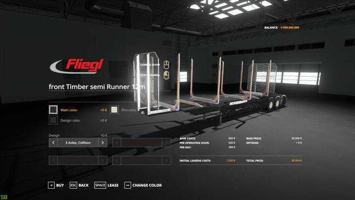 FS19 – Roadtrain Logs V1.7