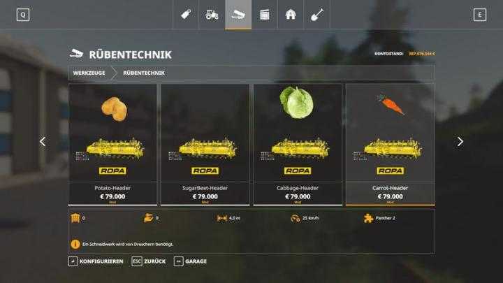 FS19 – Ropa Panther2 Pack V1.1