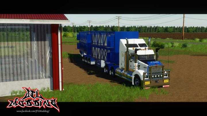 FS19 – Rytrans B-Double Cattle Trailers V1