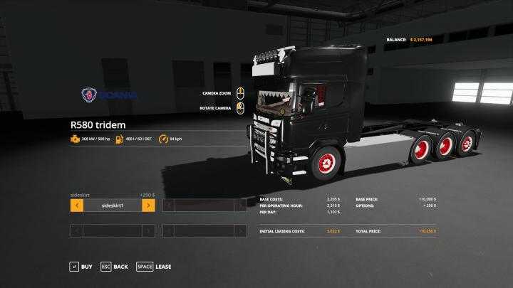 FS19 – Scania R580 Hooklift V1