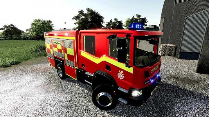 FS19 – Scania Uk Fire Engine V1