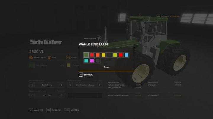 FS19 – Schluter 2500 Vl Tractor V1.1