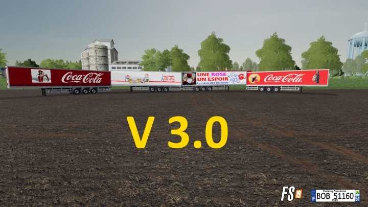 Трейлер Schmitz 2 V3.0 FS19 Прицеп Schmitz Trailer2 V3.0 FS19