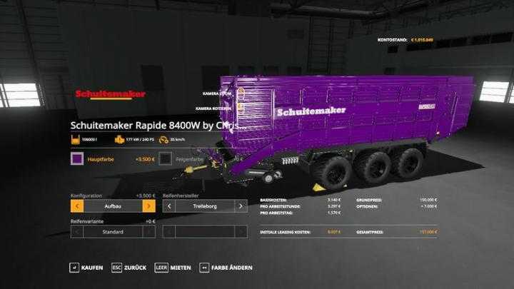 FS19 – Self-Loading Wagon Modpack Color / Chrome Edtion V1