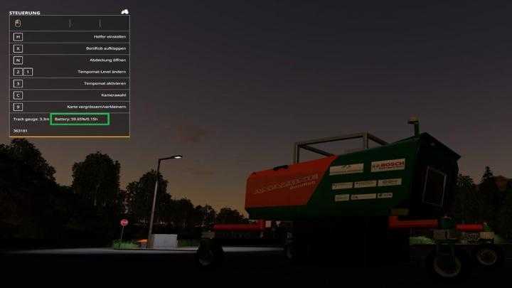 FS19 – Solar Battery Script V1.0.0.1