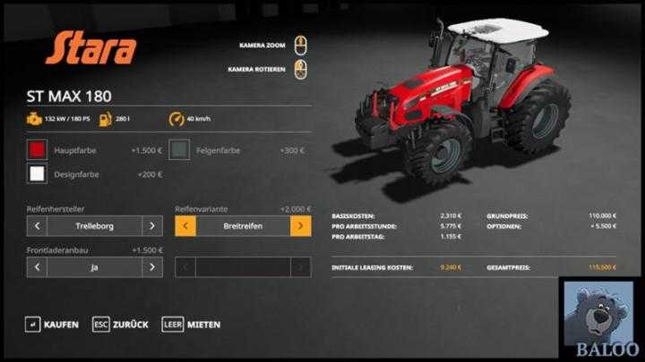 FS19 – Stara – St Max 180 With Front Loader V2