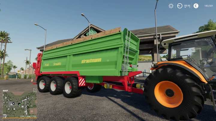 Прицеп Strautmann Ps3401 V1.0 FS19 Прицеп Strautmann Ps3401 V1.0 FS19