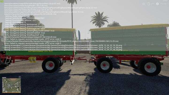 FS19 – Strautmann Sek 802 Hose V1.0.0.1