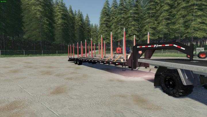 FS19 – Tj 40Ft Log Trailer V1