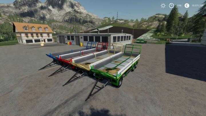 FS19 – Trailer 3 Axle With Platform For Scania S580 Truck V1.1