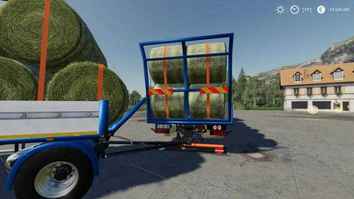 FS19 – Trailer 3 Axle With Platform For Scania S580 Truck V1.1