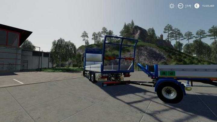 FS19 – Trailer 3 Axle With Platform V1.1.0.2