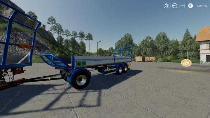 FS19 – Trailer 3 Axle With Platform V1.1.0.2