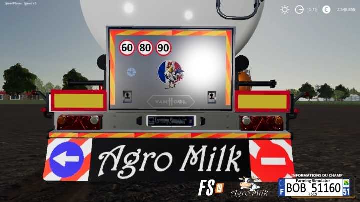 Trailer Agromilk V1.0 FS19