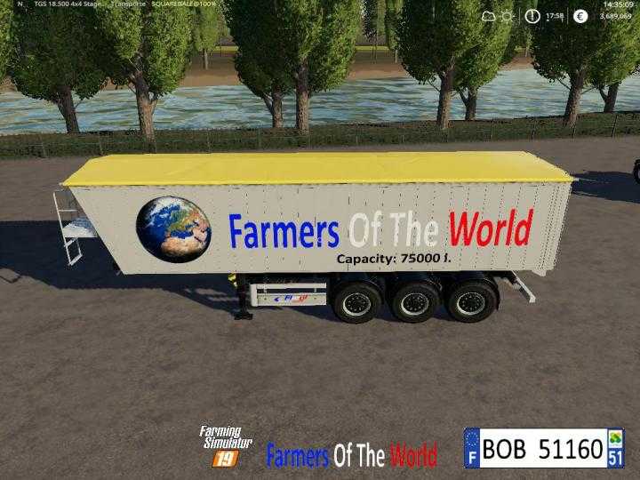 FS19 – Trailer Farmers Of The World V1