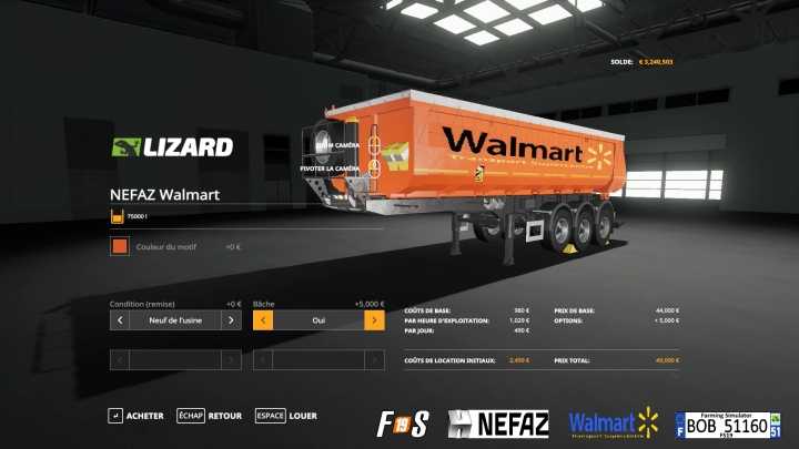 Truck Trailers Walmart Pack FS19