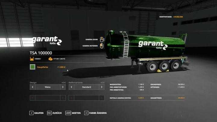 FS19 – Tsa 100000 Metallic V1.1