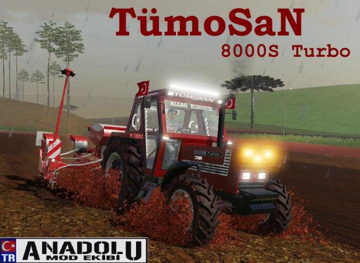 FS19 – Tumosan 8000 Series Turbo Led And Flashing V2.1