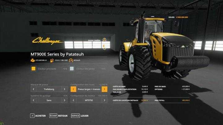 FS19 – Upgraded Challenger Mt900 V1