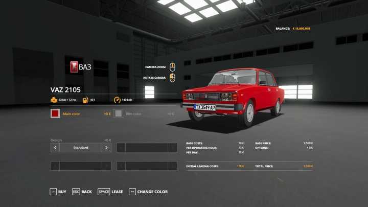 Vaz 2105 / Lada 2105 V1.0 FS19