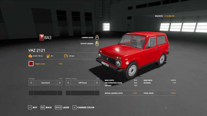 Vaz 2121 / Lada Niva 1600 V2.0 FS19