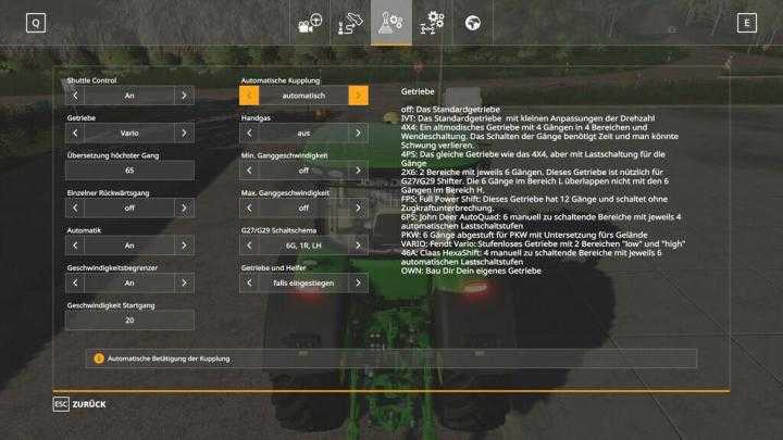 FS19 – Vehicle Control Addon V1.1.1