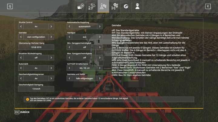 Vehicle Control Addon V1.2 FS19