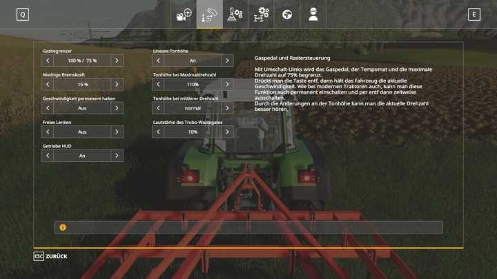 Vehicle Control Addon V1.2 FS19