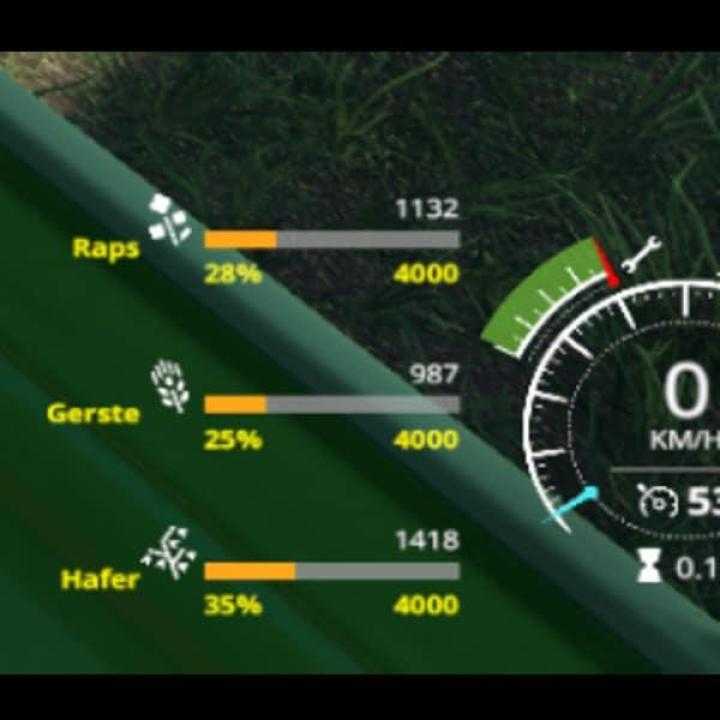 FS19 – Vehicle Fruit Hud V0.2 Beta