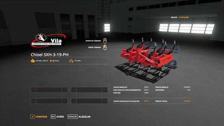 FS19 – Vila Chisel Sxh 3 19 Ph V1