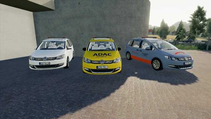 Volkswagen Sharan 2016 Abschleppdienst V1.0 FS19