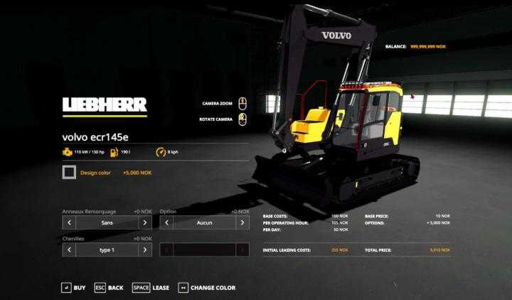 Volvo Ecr145E V1.0 FS19