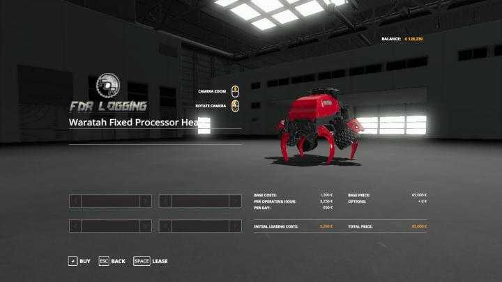 FS19 – Waratah Fixed Processor Head V1