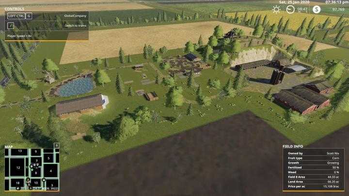 FS19 – Wild West 16X Map Update V1.1