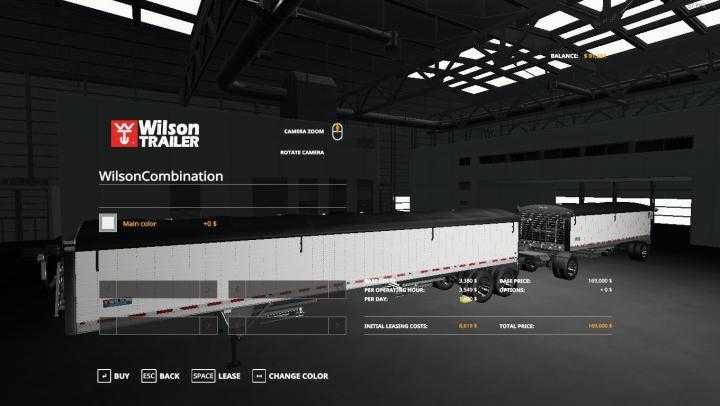 FS19 – Wilson Trailer And Pup Combination V1