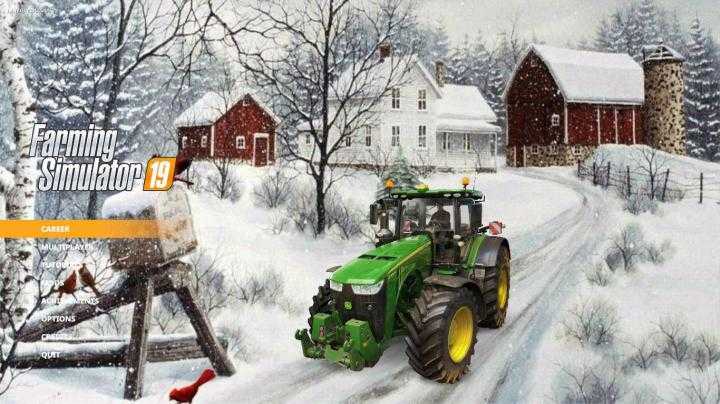 FS19 – Winter Farm Menu Background 2020 V1