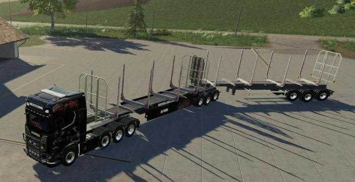 FS19 – Wood Trailer Roadtrain V1.5