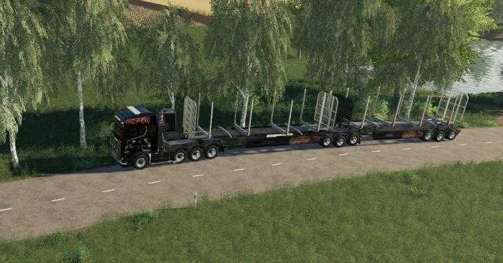 FS19 – Wood Trailer Roadtrain V1.5