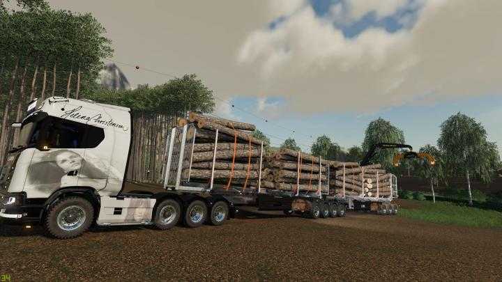 FS19 – Wood Trailer Roadtrain V1.5