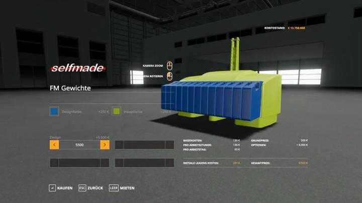 FS19 – Xxl Weights Pack V2.0.0.2