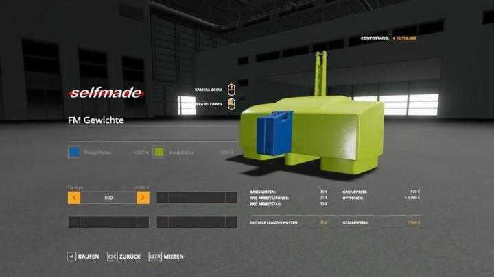 FS19 – Xxl Weights Pack V2.0.0.2